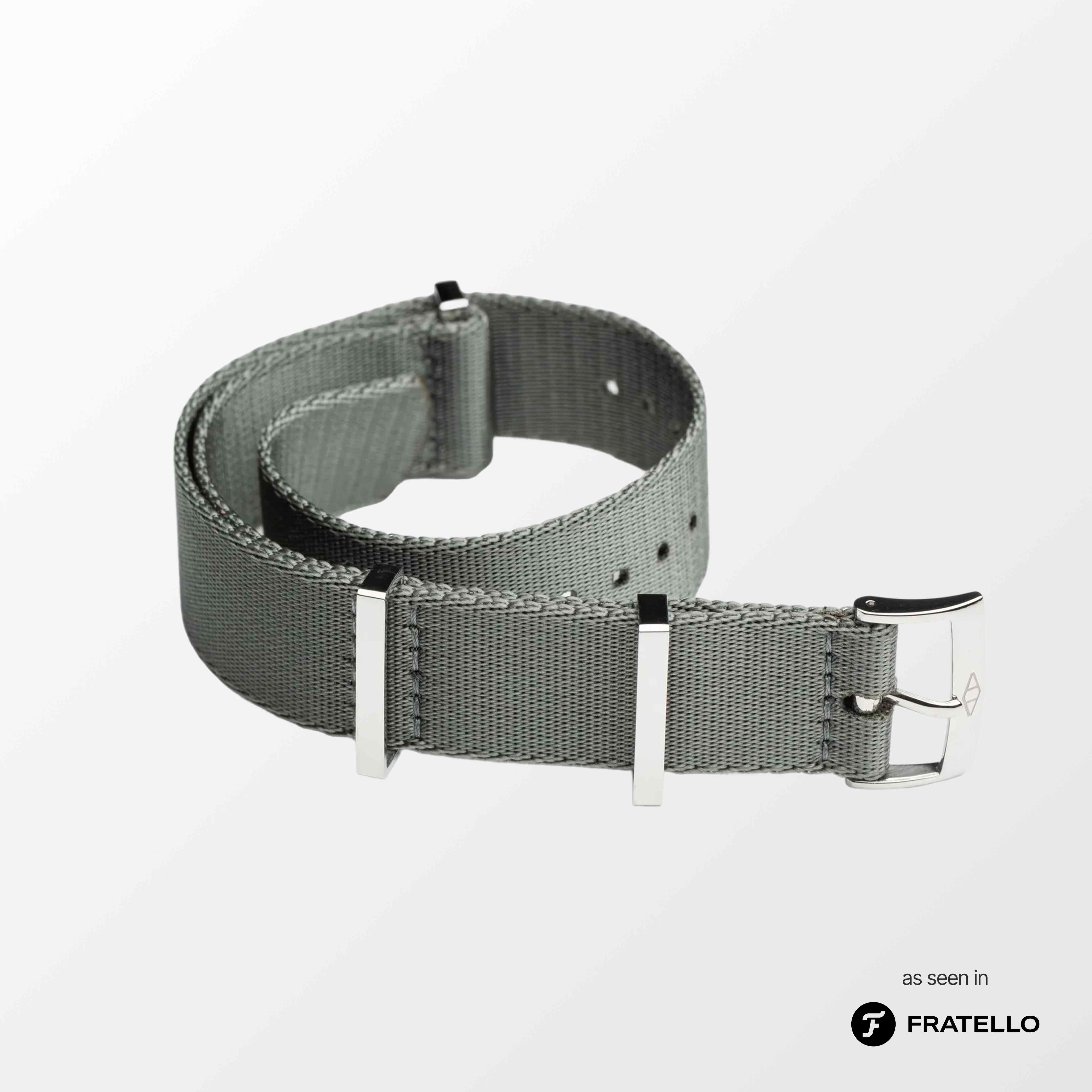 Grey Nylon Watch Strap (100% off)