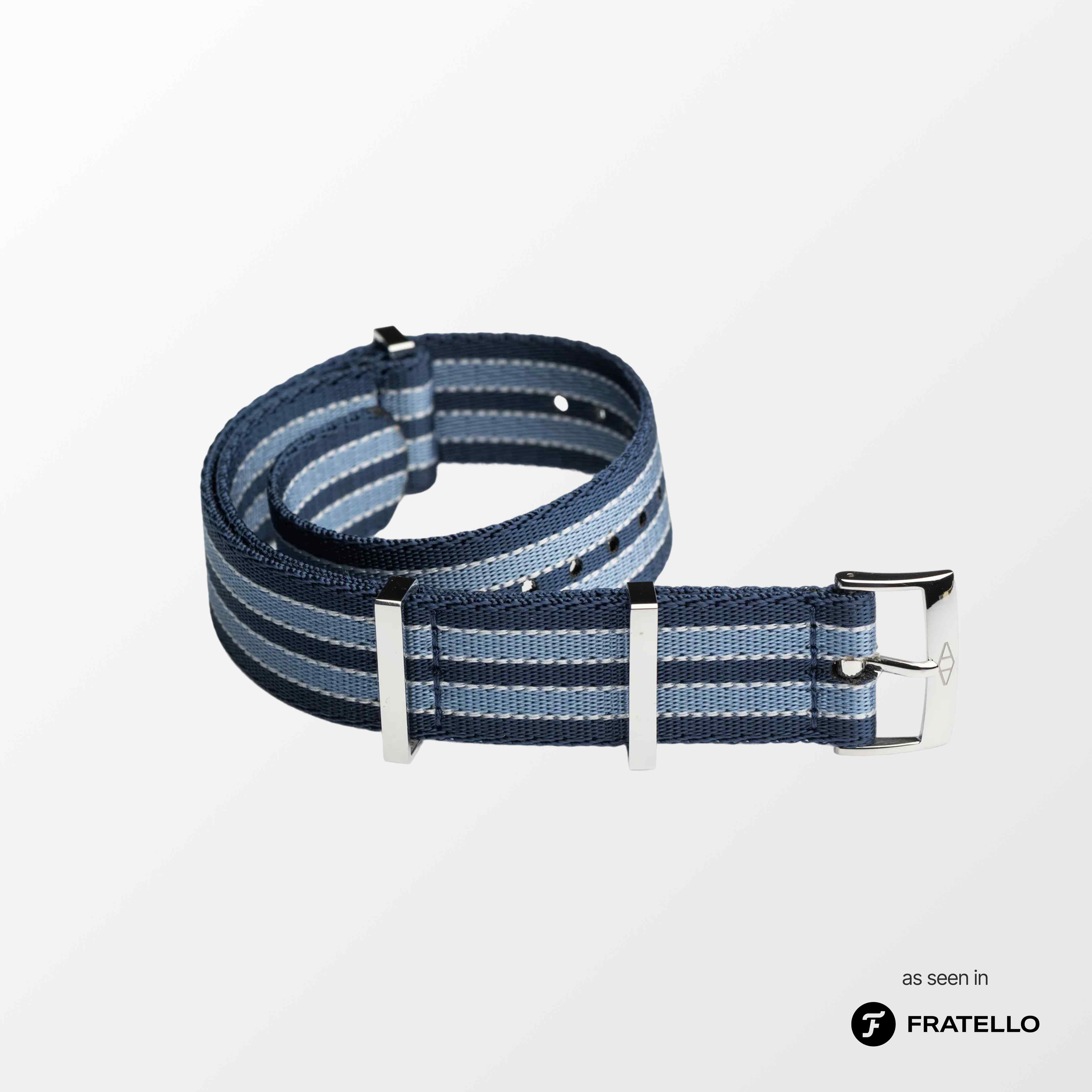 Summer Blue Nylon Watch Strap (100% off)