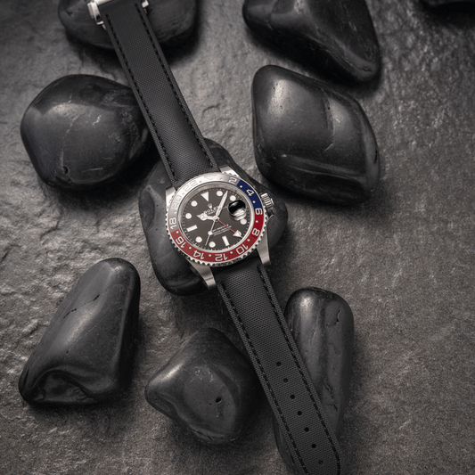 Loop-less™ HydroFlex™ | Dark Matter Edition | Black Strap with Black Stitching