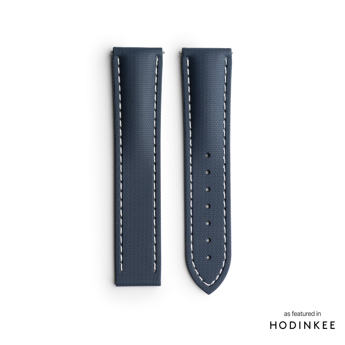 Blue Strap with White Stitching