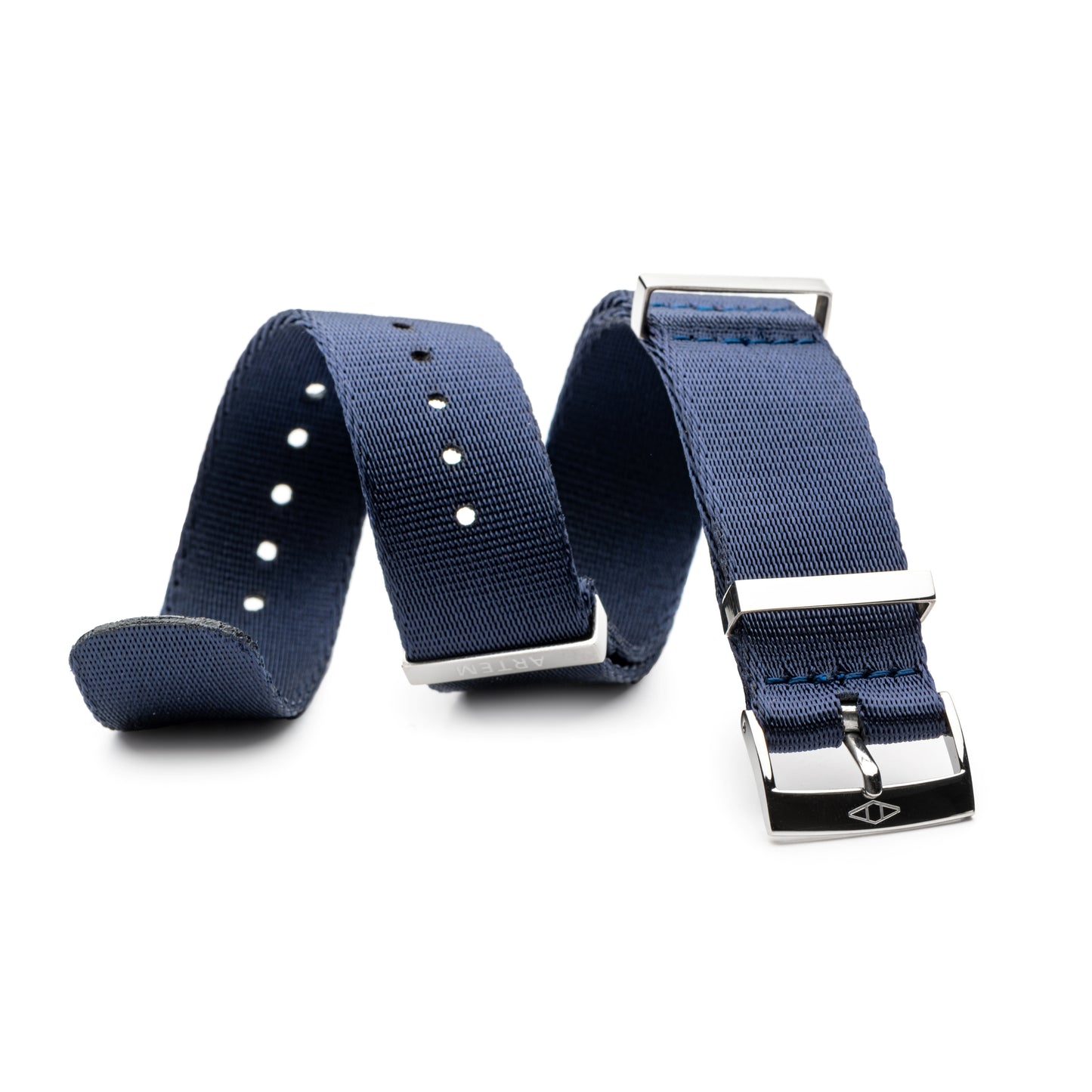 Navy Blue Nylon Watch Strap