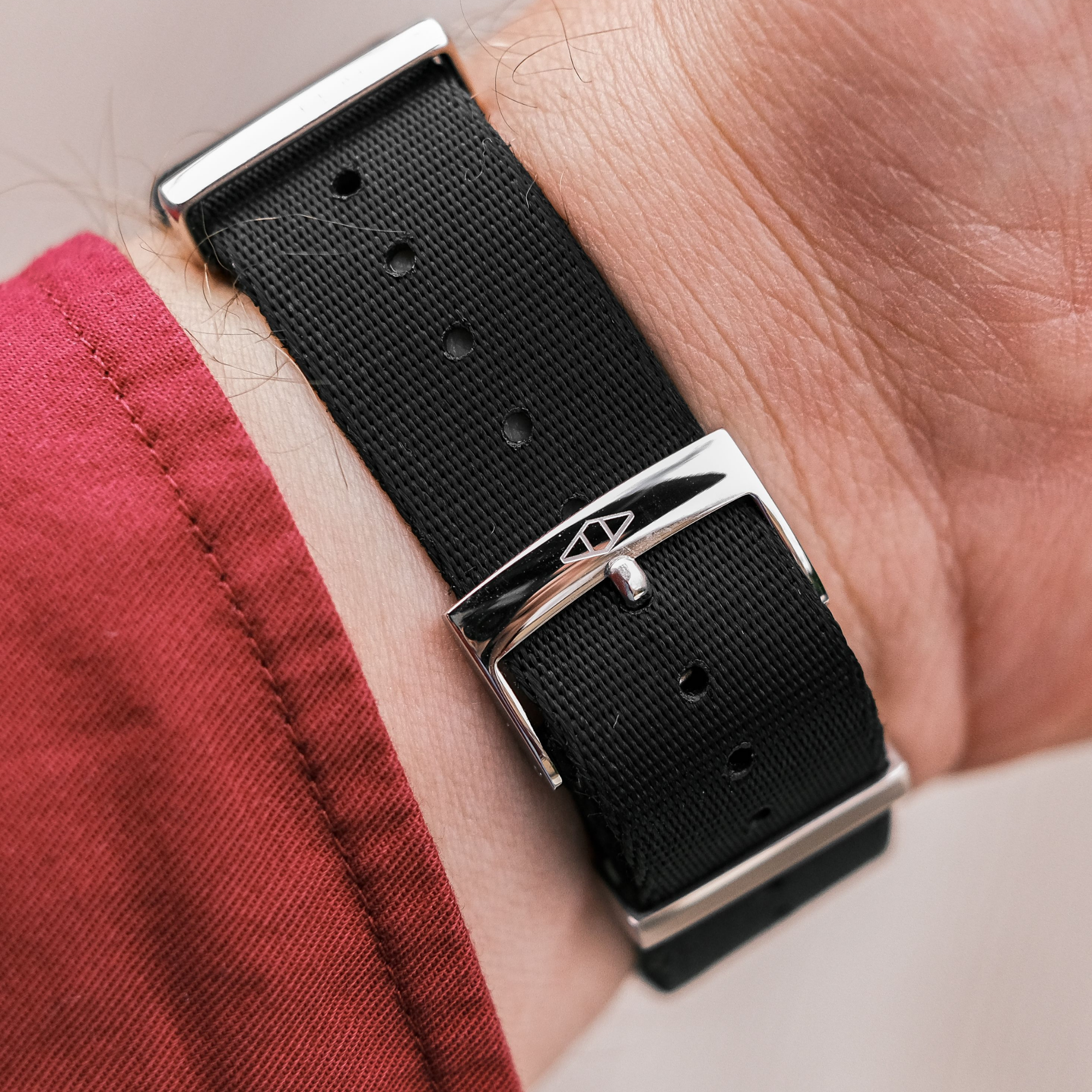 Black Nylon Watch Strap
