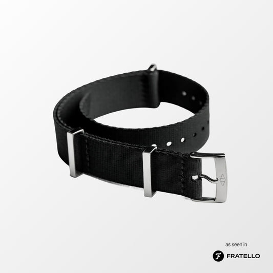 Black Nylon Watch Strap