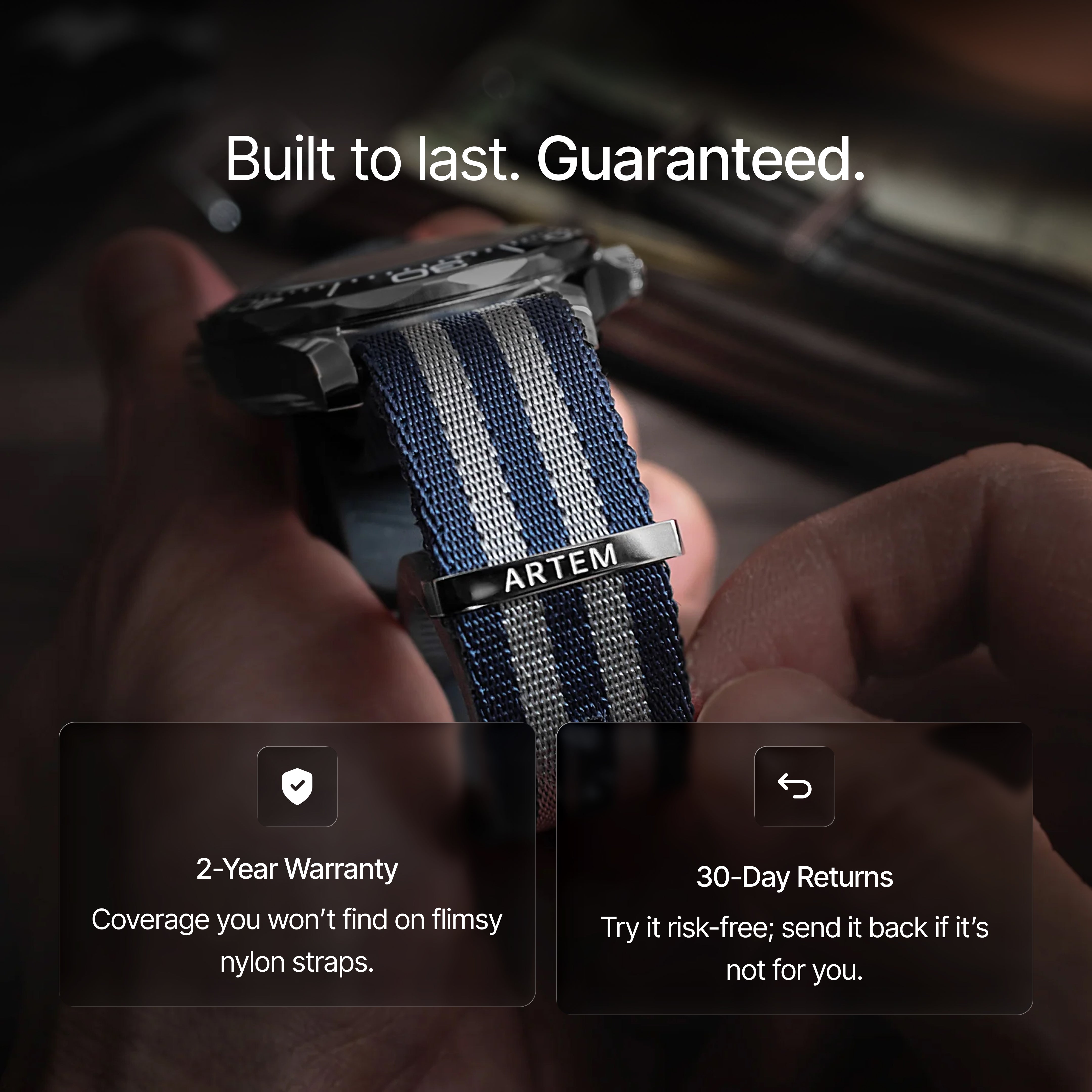 Blue Bond  Nylon Watch Strap