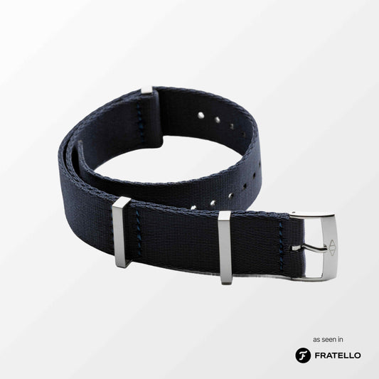 Navy Blue Nylon Watch Strap
