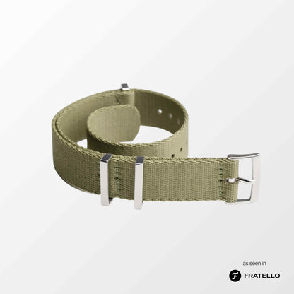 Khaki Green Nylon Watch Strap