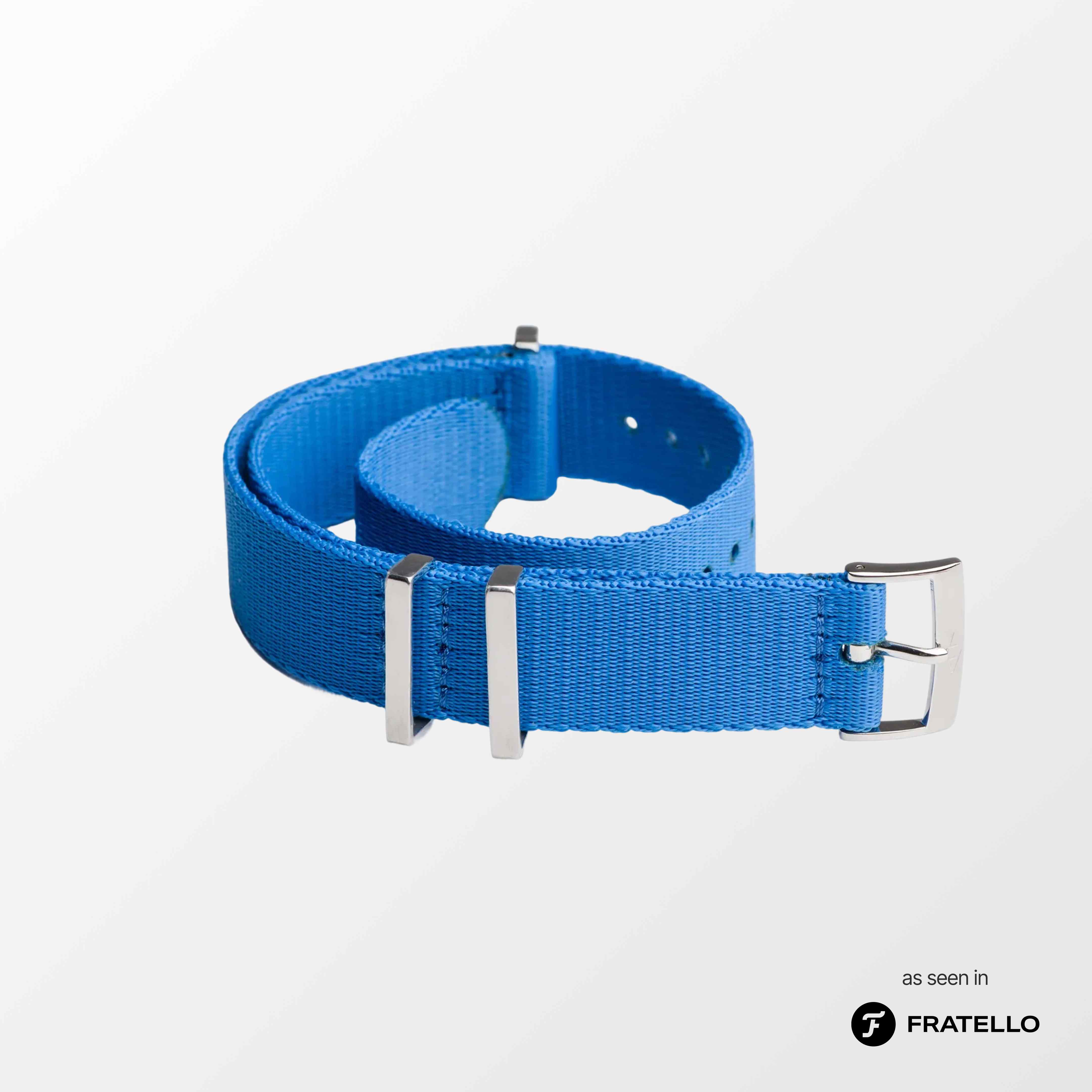 ‍Atlantic Blue Nylon Watch Strap (100% off)