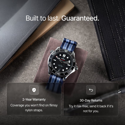 Summer Blue  Nylon Watch Strap