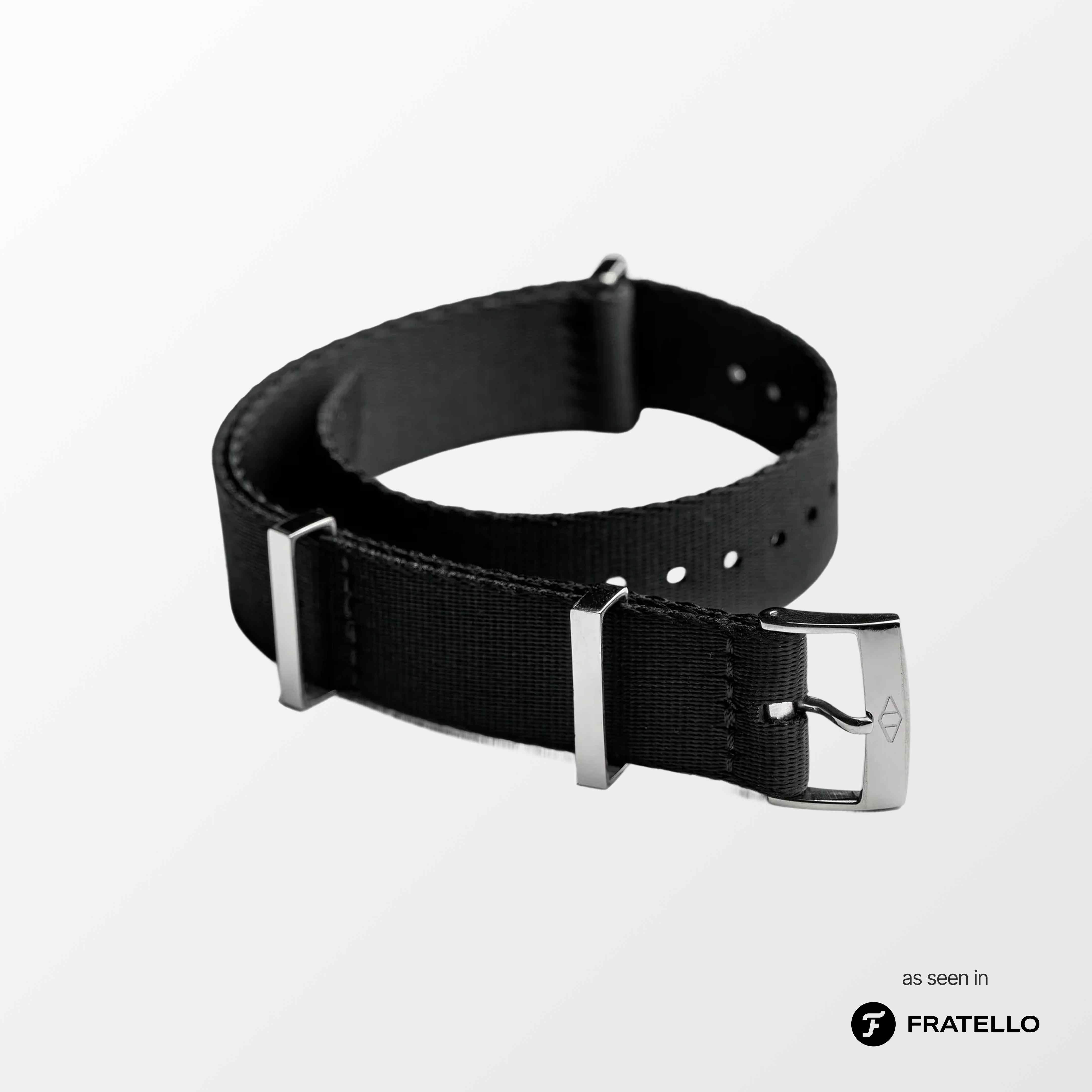 ‍Black Nylon Watch Strap (100% off)
