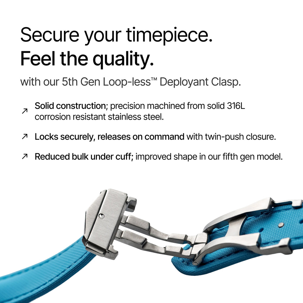 Loop-less™ HydroFlex™ | Stellar Azure Edition | Light Blue Strap with ...