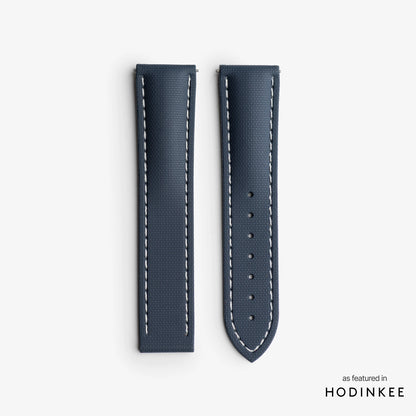Blue Strap with White Stitching