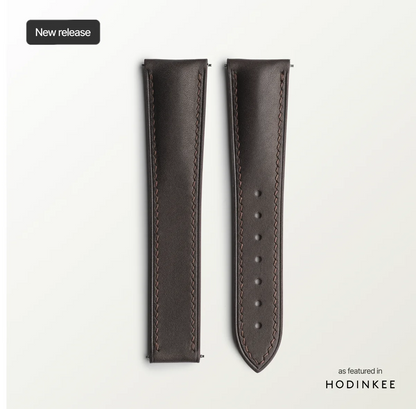 Loop-less™ Barenia® Leather | Bridle Brown Edition | Brown Strap with Brown Stitching