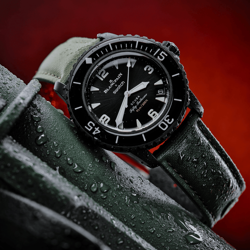 Black Strap with Grey Stitching