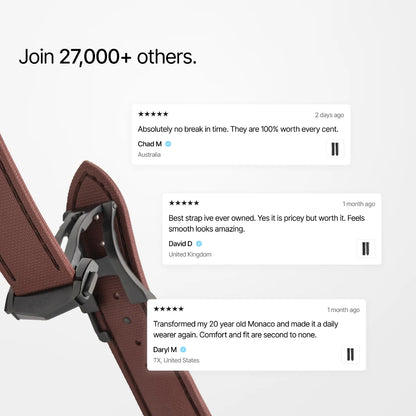 Loop-less™ HydroFlex™ | Vulcan Clay Edition | Brown Strap with Brown Stitching