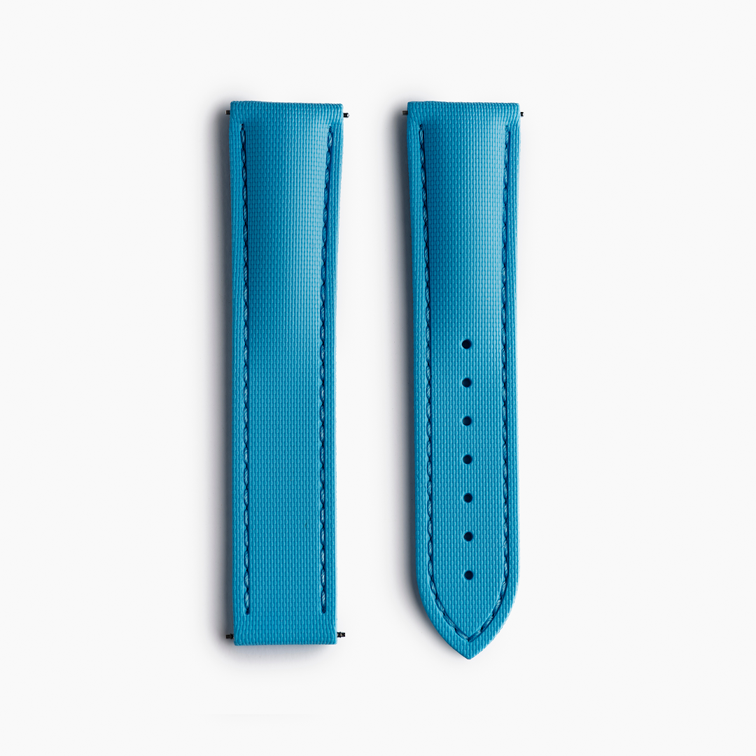 Loop-less™ HydroFlex™ | Stellar Azure Edition | Light Blue Strap with Light Blue Stitching