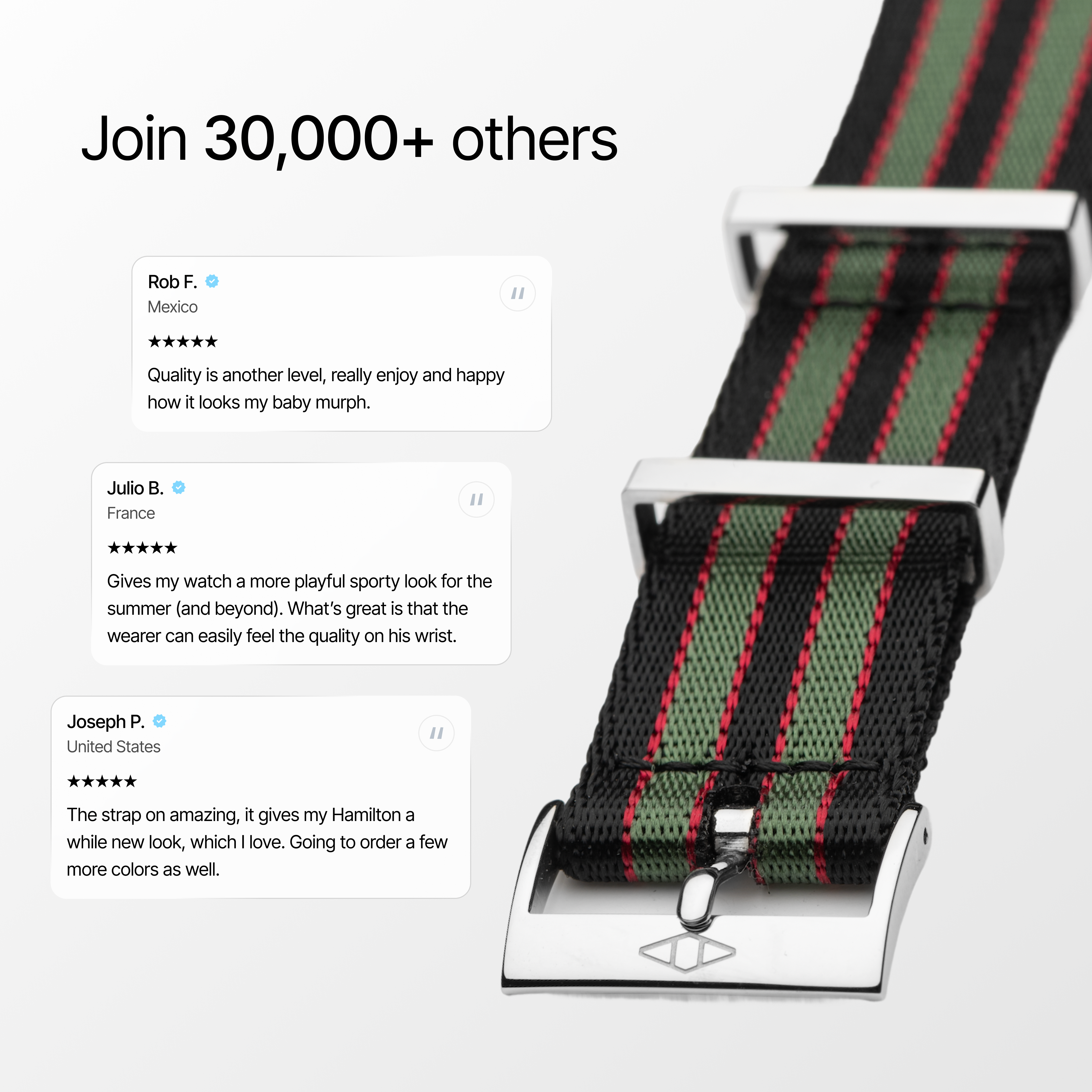 Vintage Bond  Nylon Watch Strap