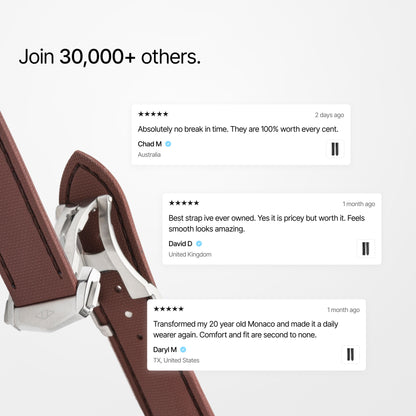 Loop-less™ HydroFlex™ | Vulcan Clay Edition | Brown Strap with Brown Stitching