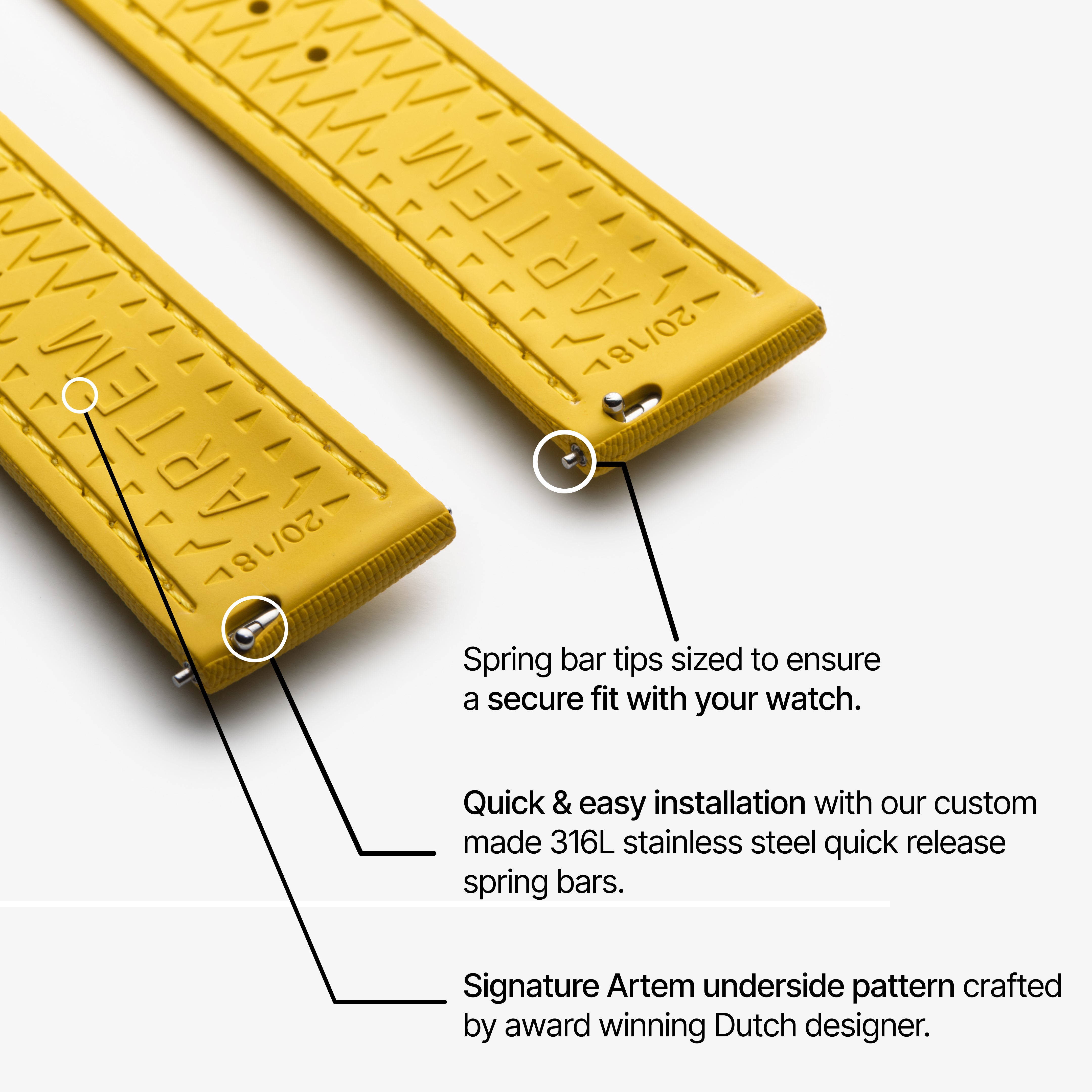 Loop-less™ HydroFlex™ | Ion Glow Edition | Yellow with yellow Stitching