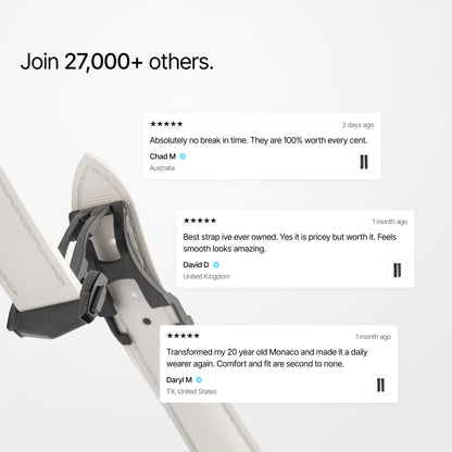 Loop-less™ HydroFlex™ | Nova Light Edition | White Strap with White Stitching