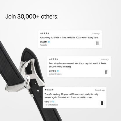 Loop-less™ HydroFlex™ | Dark Matter Edition | Black Strap with Black Stitching