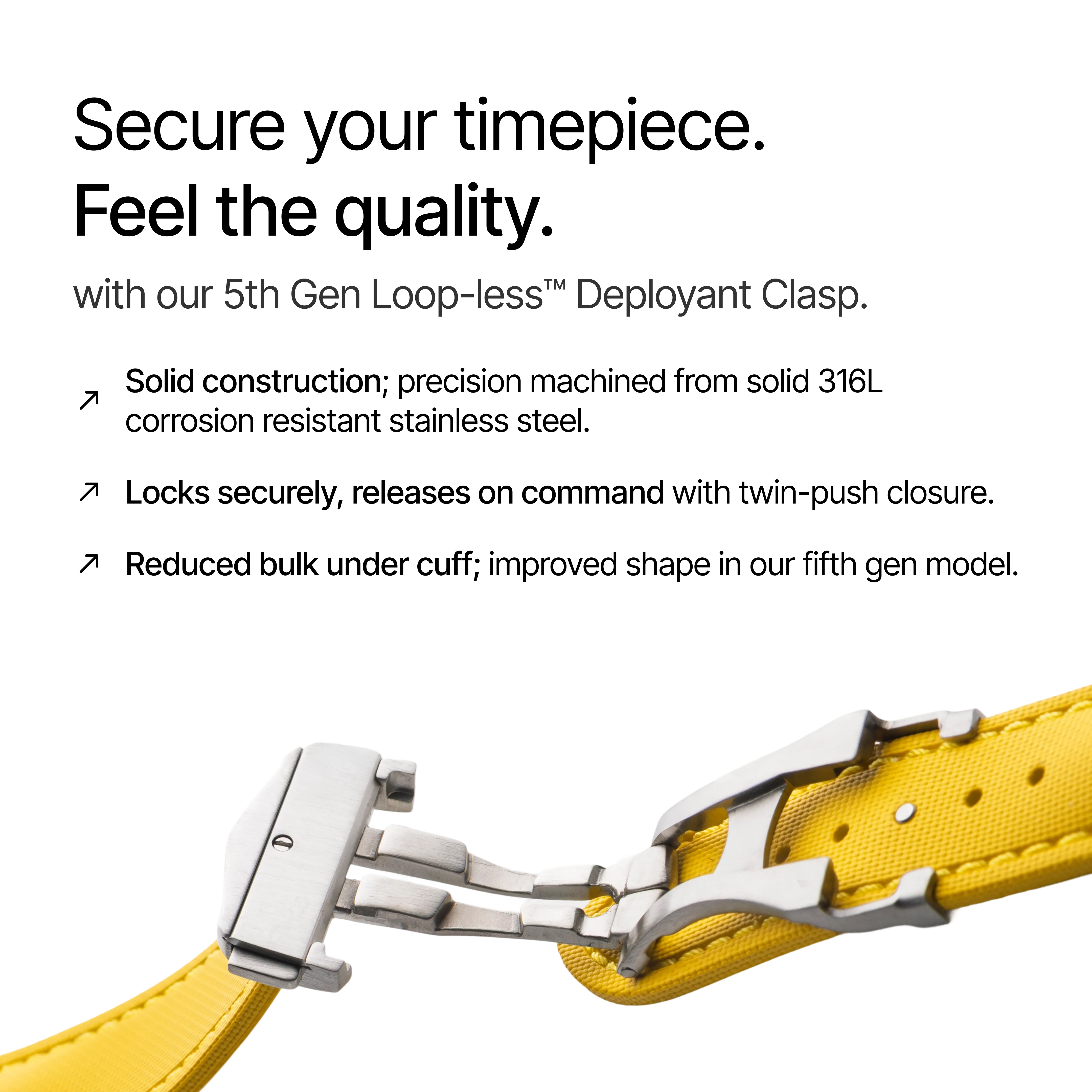 Loop-less™ HydroFlex™ | Ion Glow Edition | Yellow with yellow Stitching