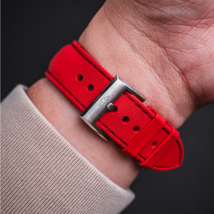 Red watch strap by Artem