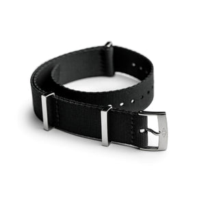 Black Nylon Watch Strap