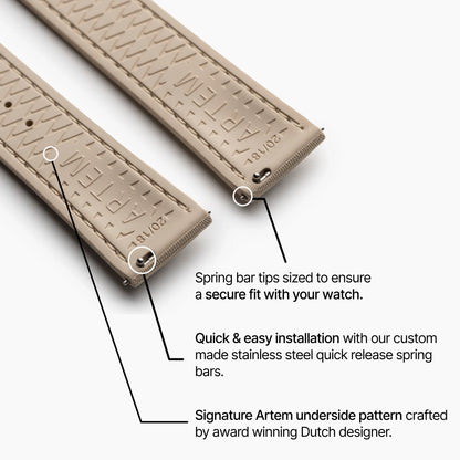 Beige Strap with Beige Stitching
