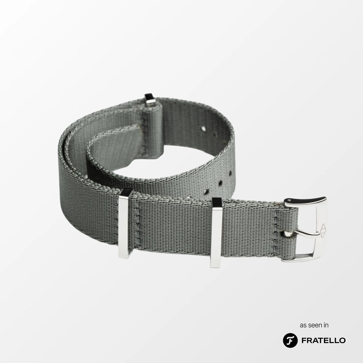 Grey Nylon Watch Strap
