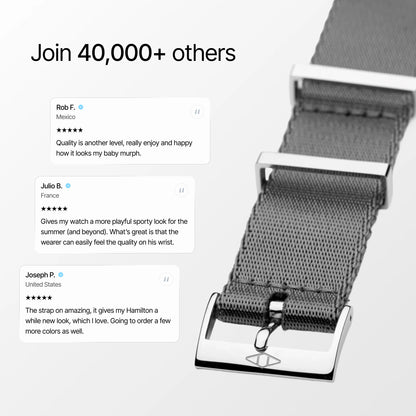Grey Nylon Watch Strap customer reviews