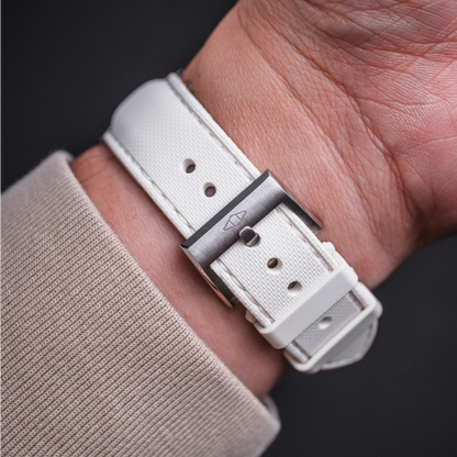white watch strap