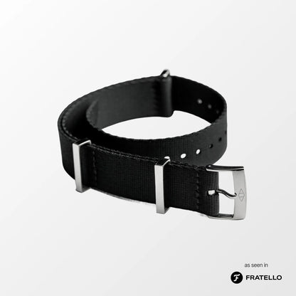 Black Nylon Watch Strap