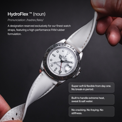 hydroflex white watch strap