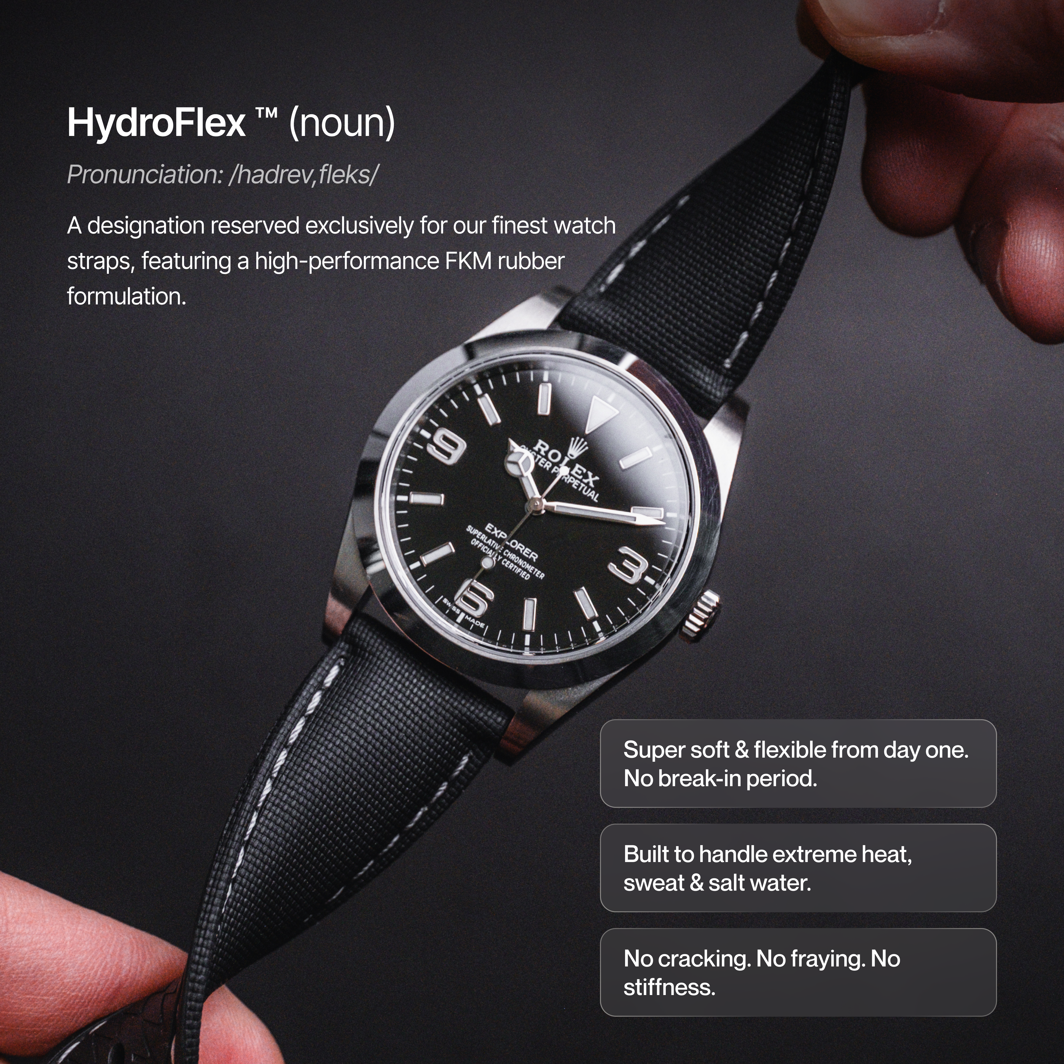 hydroflex watch straps