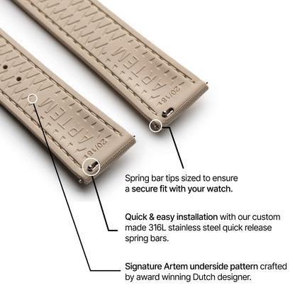 Beige Strap with Beige Stitching