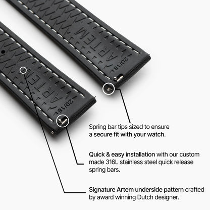 Event Horizon Edition, Black Strap with White Stitching