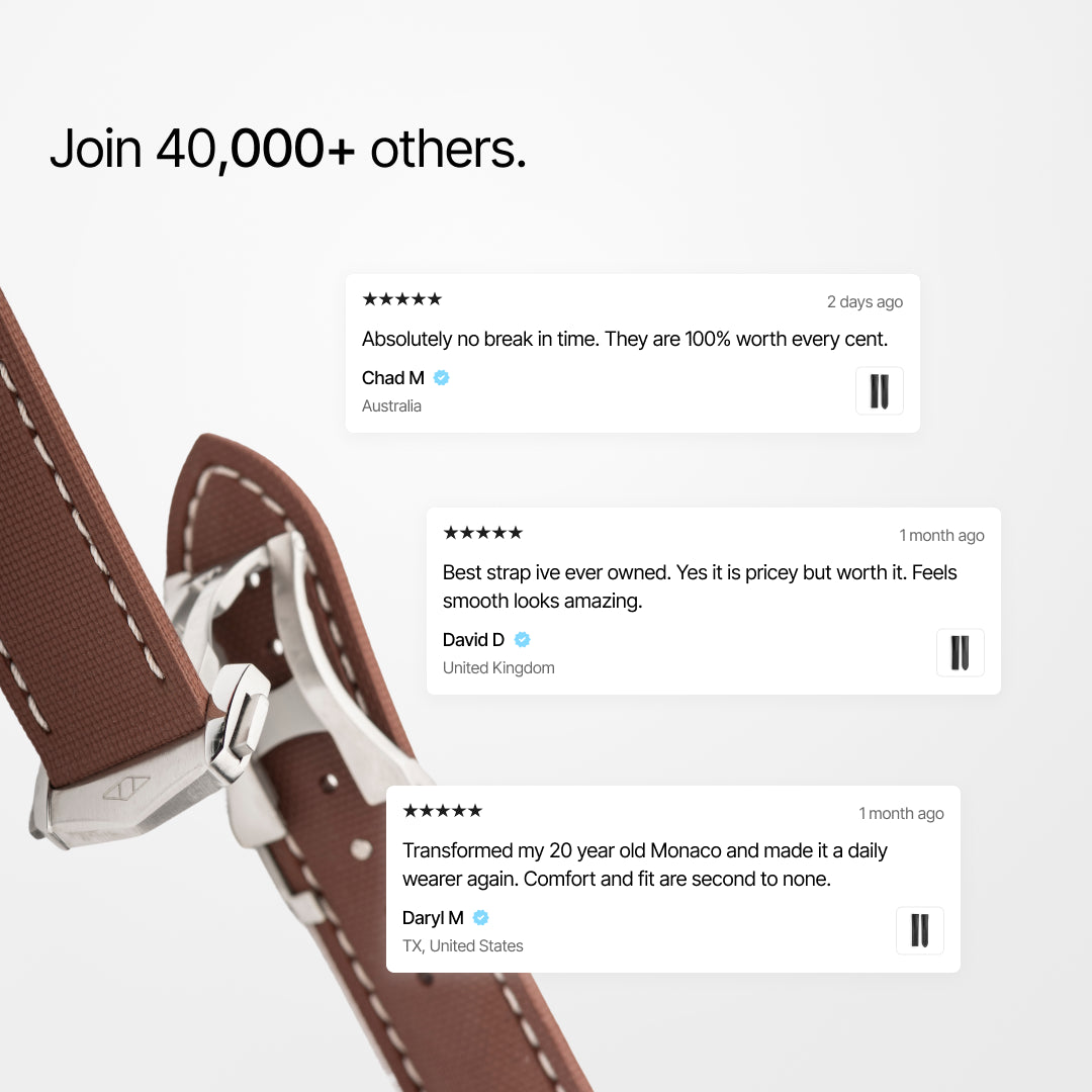 Brown Strap with White Stitching reviews