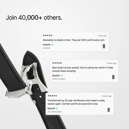 Loop-less™ HydroFlex™ | Dark Matter Edition | Black Strap with Black Stitching reviews