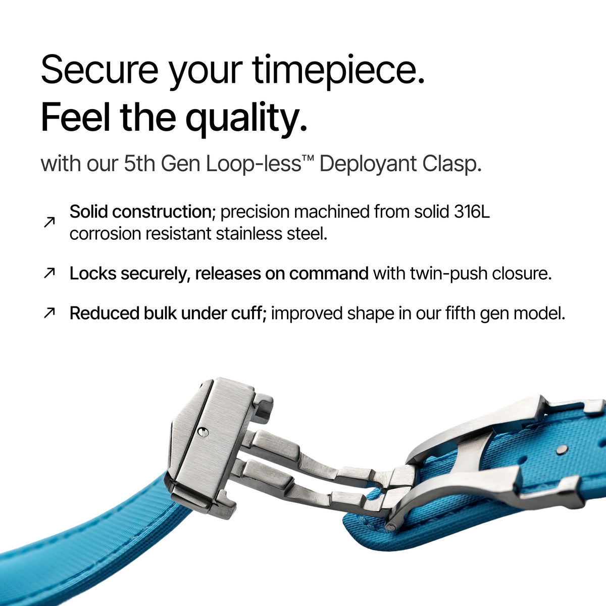 Light Blue Strap with Light Blue Stitching