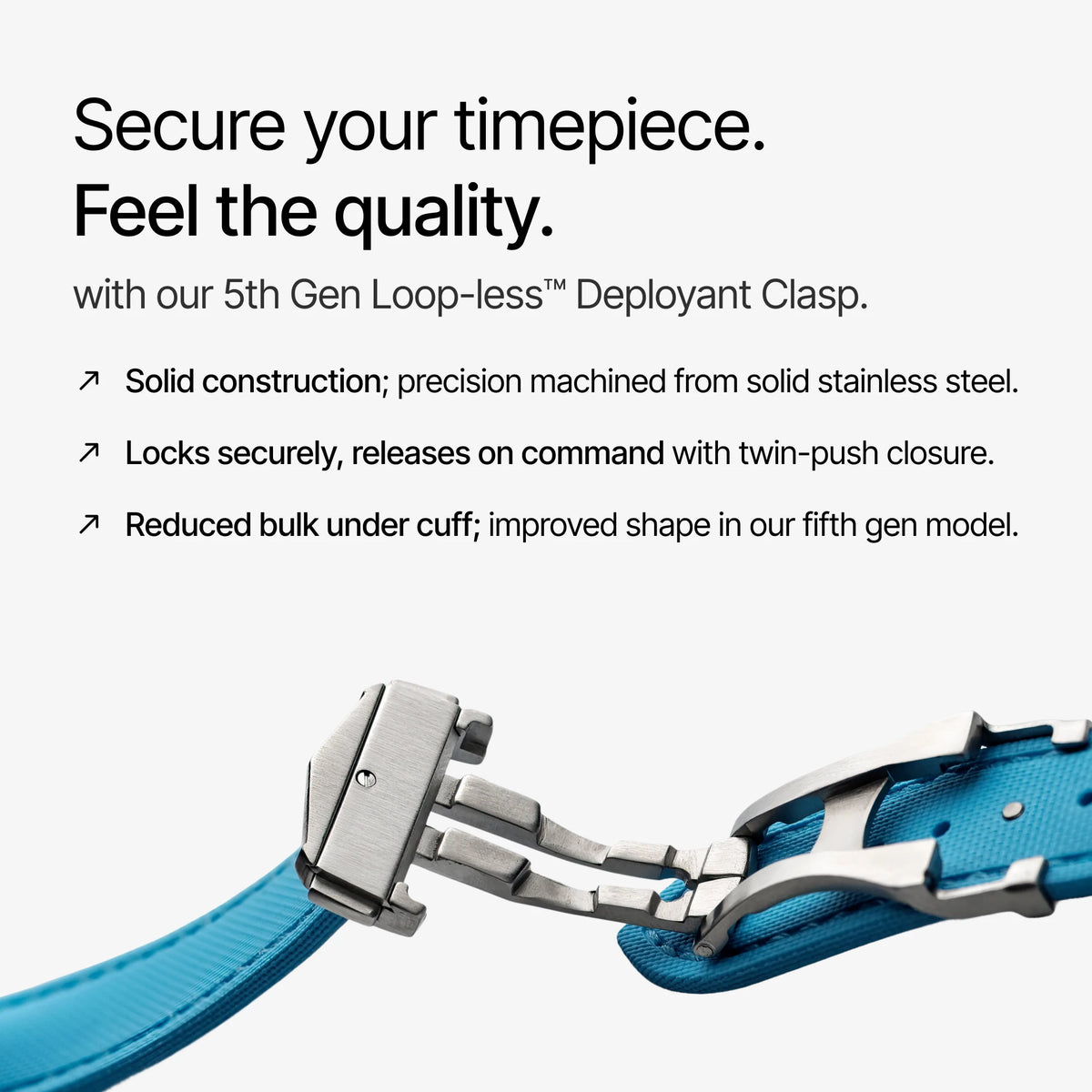 Light Blue Strap with Light Blue Stitching