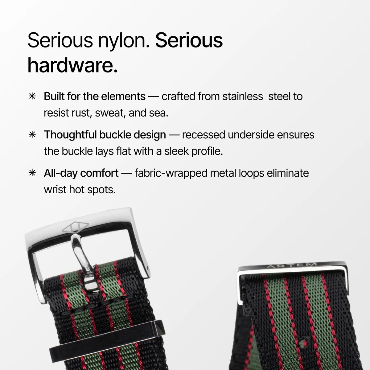 Vintage Bond  Nylon Watch Strap information